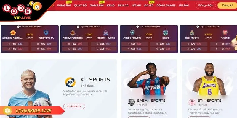 Lode88 sở hữu giao diện đẹp mắt, thân thiện người dùng